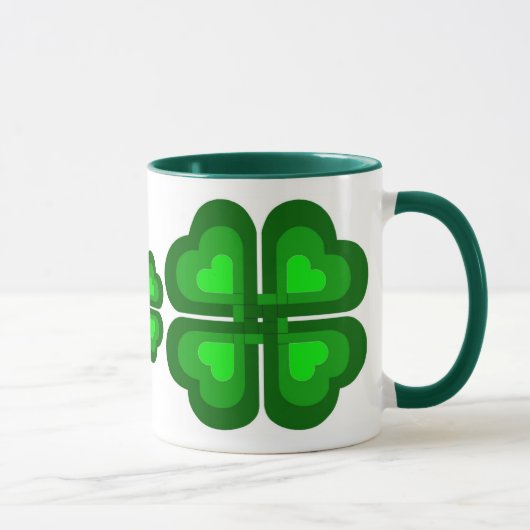 Mug Irlandais, trèfle d'Irlande, trèfle (Droite)