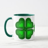 Mug Irlandais, trèfle d'Irlande, trèfle (Gauche)