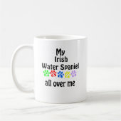 Mug Irlandais Water Spaniel Walks Design (Gauche)