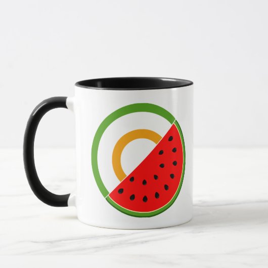 Mug IRLANDE AVEC PALESTINE - Watermelon (Gauche)