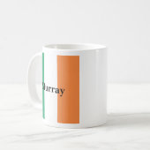 Mug Irlande Drapeau Couleurs Irlandais Nom de famille  (Devant gauche)