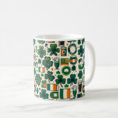 Mug Irlande Drapeau irlandais Shamrock Celtic Jour de  (Devant droit)