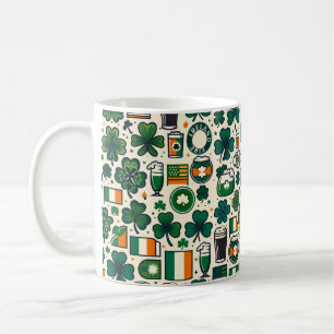 Mug Irlande Drapeau irlandais Shamrock Celtic Jour de 