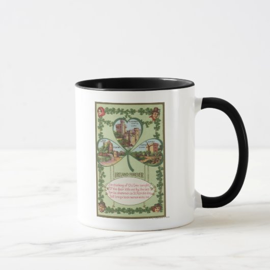 Mug Irlande Forever - Châteaux de liège et de Killarne (Droite)