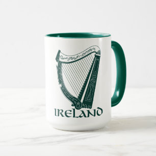 Mug Irlande Harp Design, Irish Harp