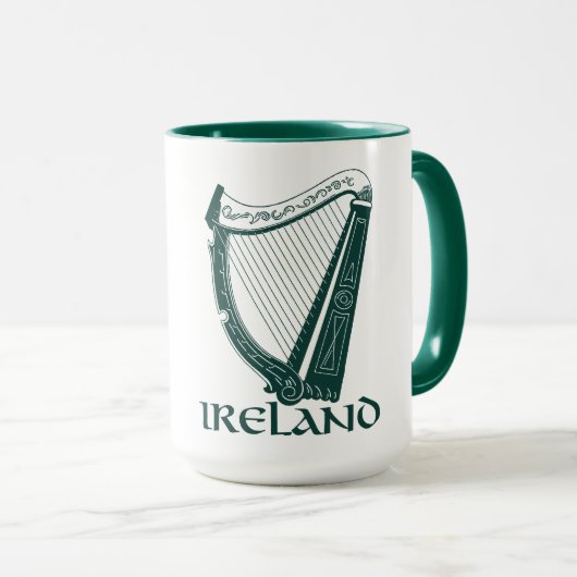 Mug Irlande Harp Design, Irish Harp (Devant droit)