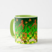 Mug IRLANDE HARP, OR VERT SHAMROCK St Patrick's Day (Devant gauche)