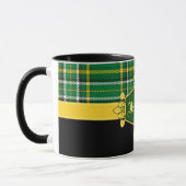 Mug Irlande National Tartan, Personnaliser du nom (Gauche)