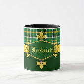 Mug Irlande National Tartan, Personnaliser du nom (Centre)