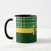 Mug Irlande National Tartan, Personnaliser du nom (Gauche)