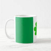 Mug Irlande & quatre feuilles de trèfle, drapeau irlan (Gauche)