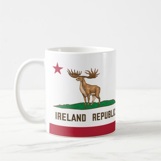 Mug Irlande République Irish Elk Drapeau géant Cerf (Gauche)
