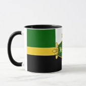 Mug Irlande trèfles verts, ajout monogramme/initiales (Gauche)