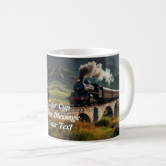 Mug Iron Journey : Train à vapeur à travers le pays ou (Devant droit)