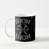 Mug Iron Sharpens Iron Proverbs 27_17 Gym Workout Men  (Gauche)