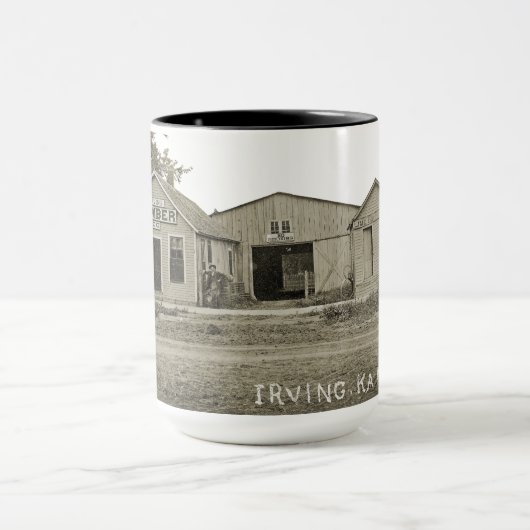 MUG IRVING KANSAS LUMBER CO. PHOTO MARSHALL COMTÉ KAN (Centre)