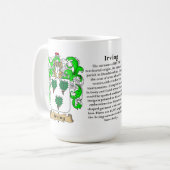 Mug Irving, l'origine, la signification et la crête (Devant gauche)