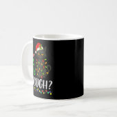 Mug Is This Jolly Enough Funny Black Cat Christmas Tre (Devant gauche)