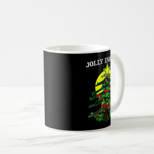 Mug Is This Jolly Enough - Guns Christmas Tree Handgun (Devant droit)