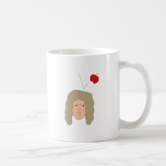 Mug Isaac Newton Apple Physics Science Humor (Droite)