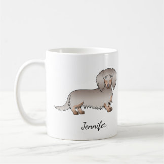 Mug Isabella et Tan Longue Chevelure Chien Dachshund &