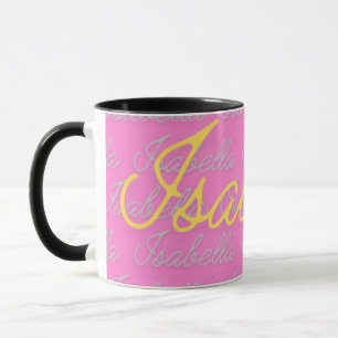 Mug Isabella Signature Nom Motif