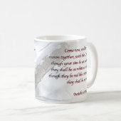 Mug Isaiah 1:18 KJV (Devant droit)