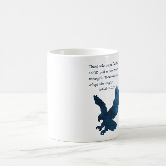 Mug Isaïe 40 31 Bible Verse Eagle (Centre)