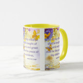 Mug Isaïe 54:13 KJV Bible Écriture Pic Deux Tons (Devant droit)