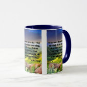 Mug Isaïe 5:11 KJV Bible Écriture Pic Deux Tons (Devant droit)