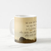 Mug Isaïe 64:4 Verset biblique Beau Océan Rivage (Devant gauche)