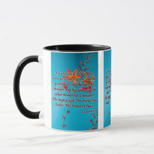 Mug Isaïe 9:6 KJV Bible Écriture Pic Deux Tons