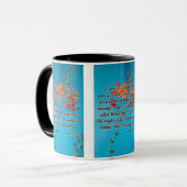 Mug Isaïe 9:6 KJV Bible Écriture Pic Deux Tons (Devant gauche)