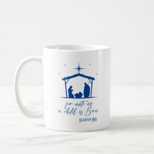 Mug Isaïe 9:6 Pour Nous Un Enfant Est Natif Nativité
