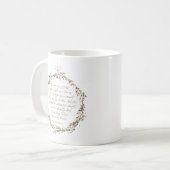 Mug Isaïe 9:6 Verset de la Bible de Noël (Devant gauche)
