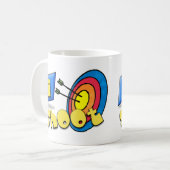 Mug iSHOOT de ~ de TIR À L'ARC - JE TIRE (Devant gauche)