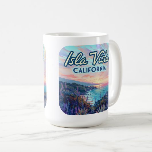 Mug Isla Vista Californie Père Noël Barbara Goleta Col (Devant droit)