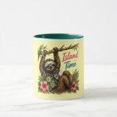 Mug Island Time Sloth Finition Foncée (Centre)