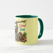 Mug Island Time Sloth Finition Foncée (Devant droit)