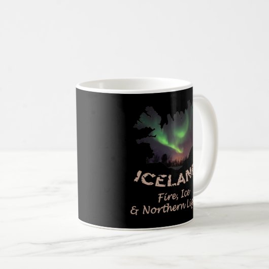 Mug Islande - Glace de feu aurora (Devant droit)