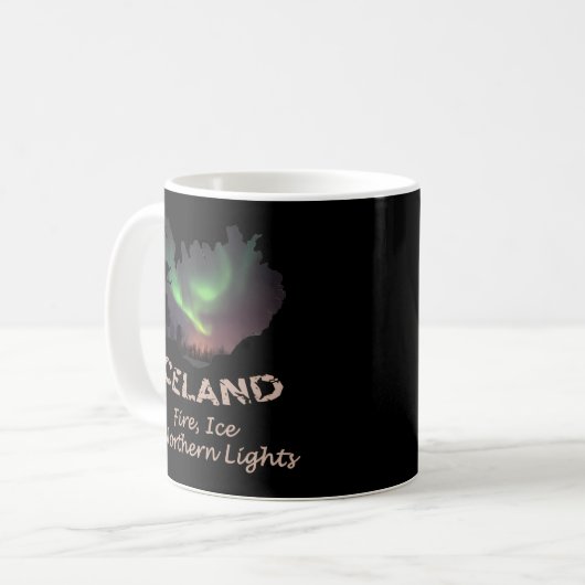 Mug Islande - Glace de feu aurora (Devant gauche)