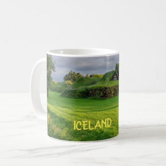 Mug Islande - Maison verte (Devant gauche)