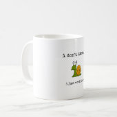Mug isotherme drôle, Travail, Citation (Devant gauche)