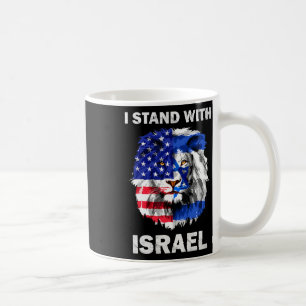 Mug Israël et drapeau États-Unis Lion Je suis avec Isr