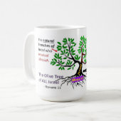 Mug Israël et être admis (Devant gauche)