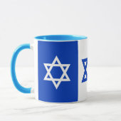 Mug Israel, Red Heart & Israeli Flag café / thé (Gauche)