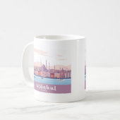 Mug Istanbul Turquie Pastel Voyage Design (Devant gauche)