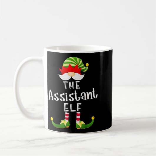 Mug Istant Elf Group Christmas Funny Pajama Party  (Gauche)