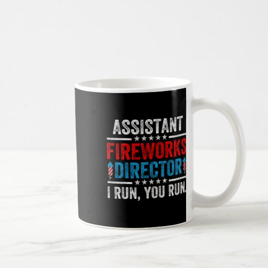 Mug Istant Feu d'artifice Directeur Drôle 4 juillet Ho (Droite)