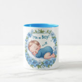 Mug It’s a Boy Baby Shower Sticker (Centre)